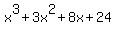 x%5E3%2B3x%5E2%2B8x%2B24