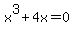 x%5E3%2B4x=0