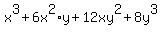 x%5E3%2B6x%5E2%2Ay%2B12xy%5E2%2B8y%5E3