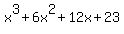 x%5E3%2B6x%5E2%2B12x%2B23