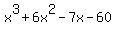 x%5E3%2B6x%5E2-7x-60
