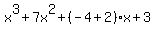 x%5E3%2B7x%5E2%2B%28-4%2B2%29x%2B3
