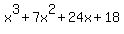 x%5E3%2B7x%5E2%2B24x%2B18