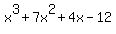 x%5E3%2B7x%5E2%2B4x-12