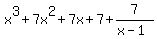 x%5E3%2B7x%5E2%2B7x%2B7%2B7%2F%28x-1%29