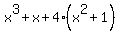 x%5E3%2Bx%2B4%28x%5E2%2B1%29