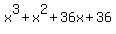 x%5E3%2Bx%5E2%2B36x%2B36