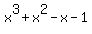 x%5E3%2Bx%5E2-x-1