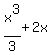 x%5E3%2F3+%2B+2x