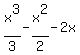 x%5E3%2F3+-+x%5E2%2F2+-+2x