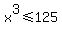 x%5E3%3C=125