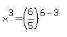 x%5E3=%286%2F5%29%5E%286+-3%29+