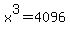 x%5E3=+4096