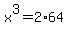 x%5E3=2%2A64