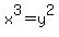 x%5E3=y%5E2