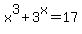 x%5E3+%2B+3%5Ex+=+17