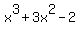 x%5E3+%2B+3x%5E2+-+2