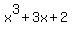 x%5E3+%2B+3x+%2B+2