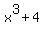 x%5E3+%2B+4