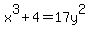 x%5E3+%2B+4+=+17y%5E2