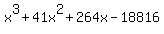 x%5E3+%2B+41x%5E2+%2B+264x+-+18816