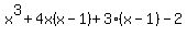 x%5E3+%2B+4x%28x-1%29%2B3%28x-1%29-2
