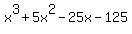 x%5E3+%2B+5x%5E2+-+25x+-+125