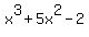 x%5E3+%2B+5x%5E2+-2