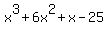 x%5E3+%2B+6x%5E2+%2B+x+-25