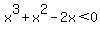 x%5E3+%2B+x%5E2+-+2x+%3C+0