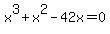 x%5E3+%2B+x%5E2+-+42x+=+0