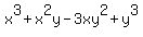 x%5E3+%2B+x%5E2y+-+3xy%5E2+%2B+y%5E3