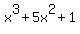 x%5E3+%2B5x%5E2+%2B1