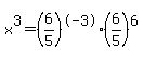x%5E3+=+%286%2F5%29%5E-+3+%2A+%286%2F5%29%5E6
