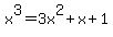 x%5E3+=+3x%5E2+%2B+x+%2B+1