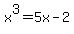 x%5E3+=+5x+-+2
