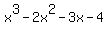 x%5E3+-+2+x%5E2+-+3x+-+4