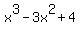 x%5E3+-+3x%5E2+%2B+4