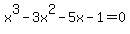 x%5E3+-+3x%5E2+-+5x+-+1+=+0