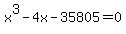 x%5E3+-+4x+-+35805+=+0