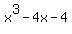 x%5E3+-+4x+-+4