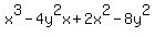 x%5E3+-+4y%5E2x+%2B+2x%5E2+-+8y%5E2