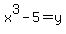 x%5E3+-+5+=+y