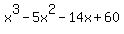 x%5E3+-+5x%5E2+-+14x+%2B+60
