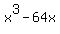 x%5E3+-+64x
