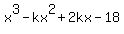 x%5E3+-+kx%5E2+%2B+2kx+-18