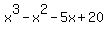 x%5E3+-+x%5E2+-5x+%2B+20