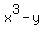 x%5E3+-+y