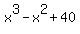 x%5E3+-x%5E2+%2B+40