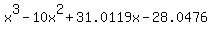 x%5E3-10x%5E2%2B31.0119x-28.0476